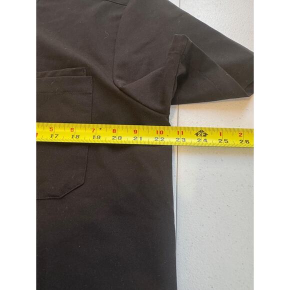 FIGS Scrub Shirt Mens Large Black Technical Collection V Neck Pocket FM1500 - Picture 6 of 11